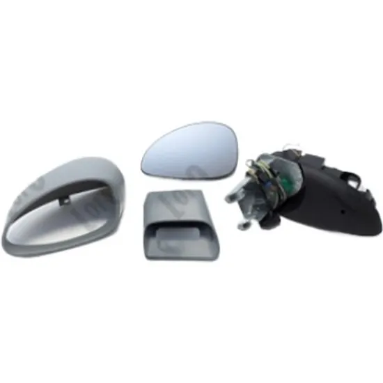 Oglinda exterioara stanga CITROEN C4 1 LC 2004->2012, C4 COUPE 2004->2013 perioada 2004 2005 2006 2007 2008 2009 2010 2011 de la an de fabricatie 10/2005, reglaj electric, cu incalzire, prevopsit grund