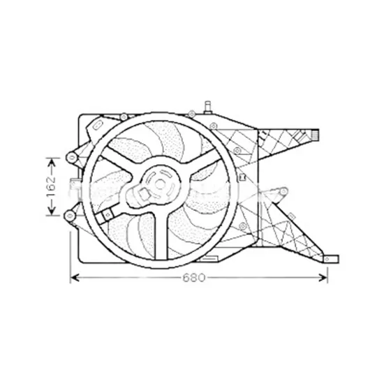 Ventilator motor OPEL CORSA D 2006->2014 1.6 Turbo 155KW 211CP , pentru motor A 16 LES perioada 2011 2012 2013 2014
