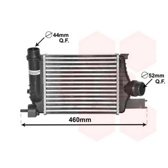 Intercooler RENAULT CAPTUR 1 2013->2020 Radiator intercooler 1.2 TCE benzina 258x220 Perioada 2013 2014 2015 2016 2017