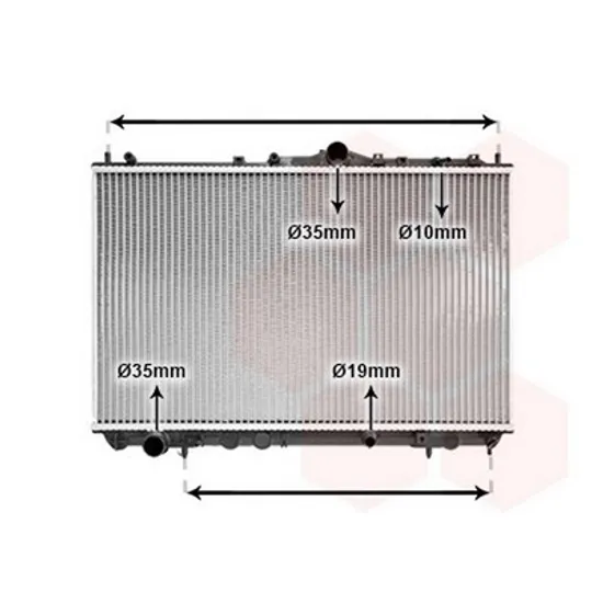 Radiator Motor VOLVO S40 1 1995->2004 Radiator apa pentru 1,9 TD 40,2x65,5x32 Perioada 1995 1996 1997 1998 1999 2000 2001 2002 2003