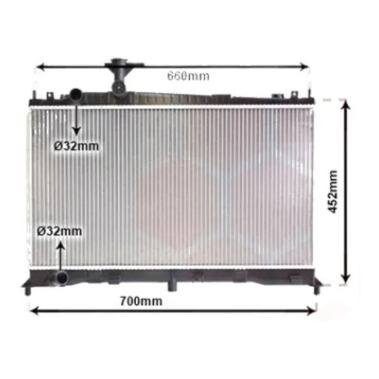 Radiator apa MAZDA 6 GG 2002->2008 pentru 1.8, perioada 2002 2003 2004 2005 2006 2007