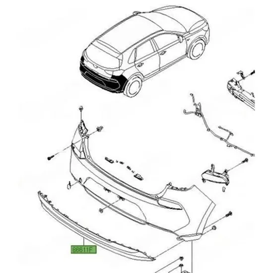 Spoiler Bara spate HYUNDAI i30 2017-> Spoiler Bara spate (O) Perioada 2017 2018 2019 2020