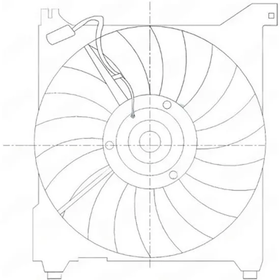 Ventilator Motor HYUNDAI TRAJET 2004->2008 Ventilator benzina - diesel (390 mm) Perioada 2004 2005 2006 2007 2008