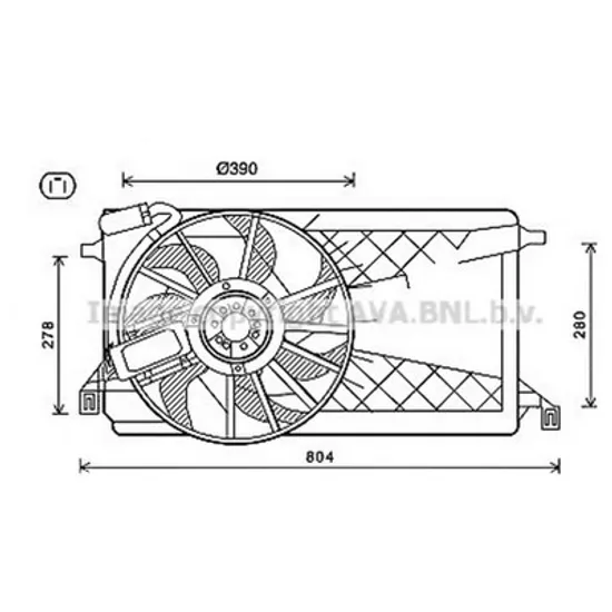 Ventilator motor FORD FOCUS 2 2004->2013 pentru 2.0 Flex, 2.0 GLX Flex, perioada 2008 2009 2010