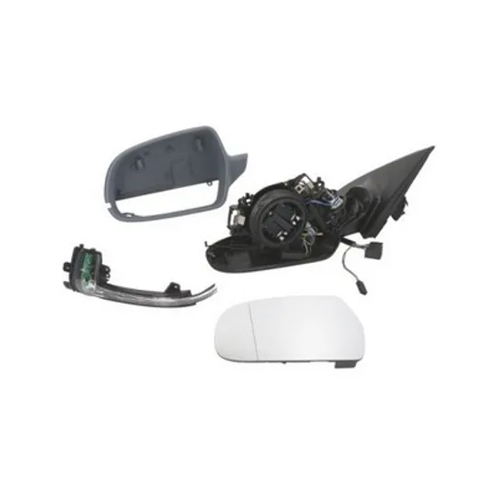 Oglinda AUDI A4 B8 2007->2015 Oglinda exterioara electrica cu incalzire cu rabatare electrica pentru vopsit (cu semnal si senzor banda) 2010- STANGA Perioada 2007 2008 2009 2010 2011