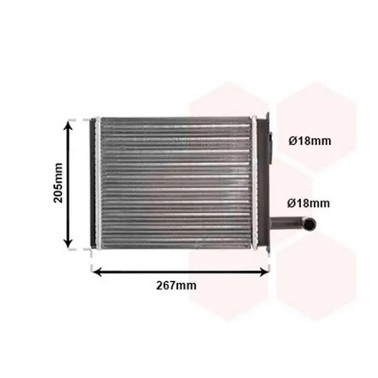 Radiator Incalzire FIAT PALIO 178 1996-> Calorifer M +/-AC 224x194 1999->2004 Perioada 1996 1997 1998 1999 2000 2001 2002 2003 2004