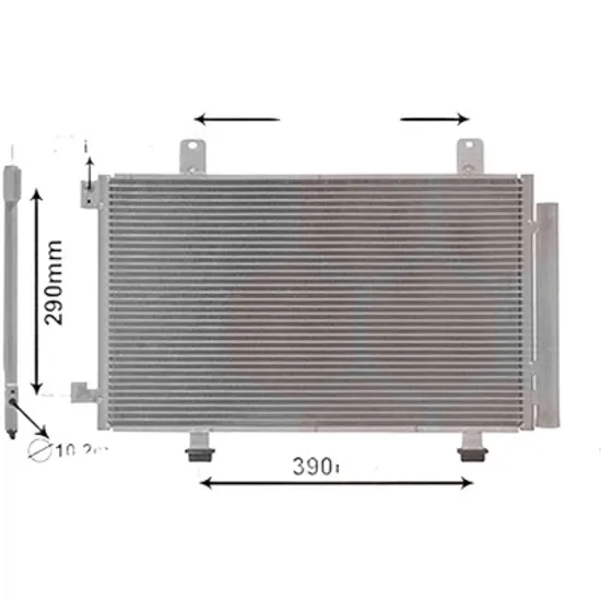 Radiator aer conditionat AUDI Q7 2015-> pentru 3.0 TDI e-tron quattro, perioada 2015 2016 2017 2018 2019