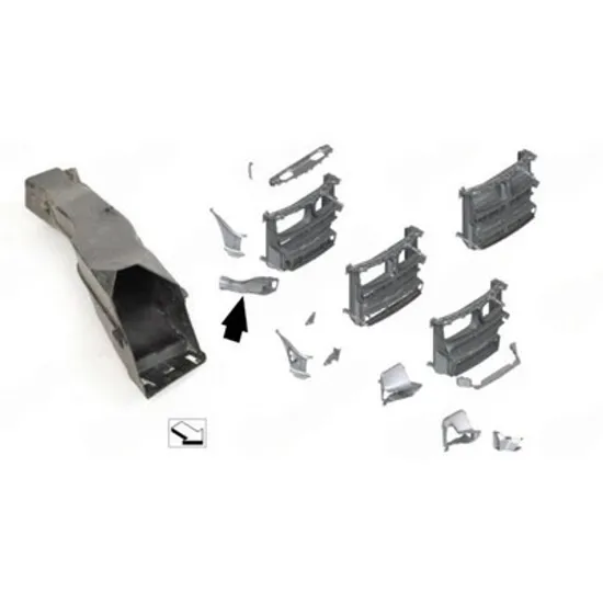 Admisie Aer BMW X5 F15 2013->2018 Admisie aer fata interioara plastic (pentru discuri frana) (M-SPORT) DREAPTA Perioada 2013 2014 2015 2016 2017 2018