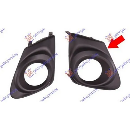 Grila Bara TOYOTA COROLLA E15 2006->2014 Grila in bara fata dreapta cu loc proiector Sedan 2011-> Perioada 2011 2012 2013 2014