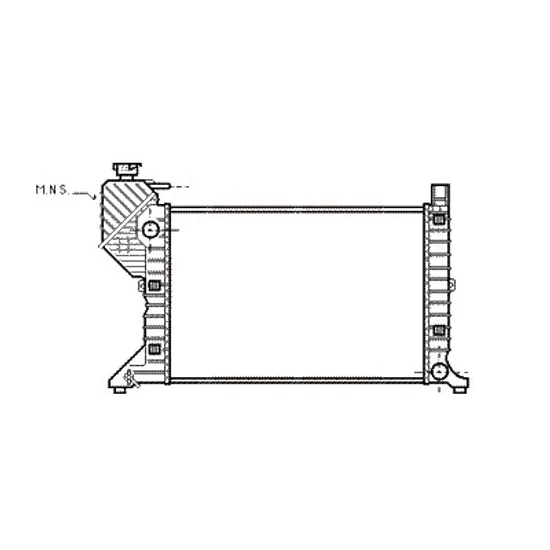 Radiator apa MERCEDES SPRINTER 903 1995->2006 pentru 314 NGT, perioada 1995 1996 1997 1998 1999 2000 2001 2002 2003 2004 2005 2006