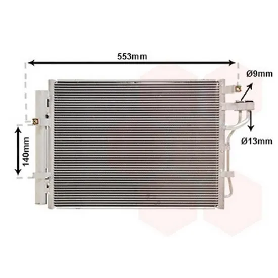 Radiator Aer Conditionat KIA PICANTO 2011->2017 Radiator aer conditionat benzina (48x34) Perioada 2011 2012 2013 2014 2015 2016 2017 2018