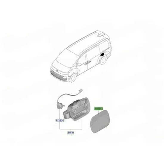 Capac buson HYUNDAI STARIA 2025-> Clapeta rezervor (O) Perioada 2025