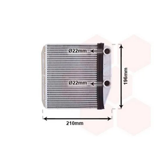 Radiator Incalzire PEUGEOT BIPPER 2008-> Calorifer B +/-AC 160x188 DENSO TYPE Perioada 2008 2009 2010 2011 2012 2013 2014