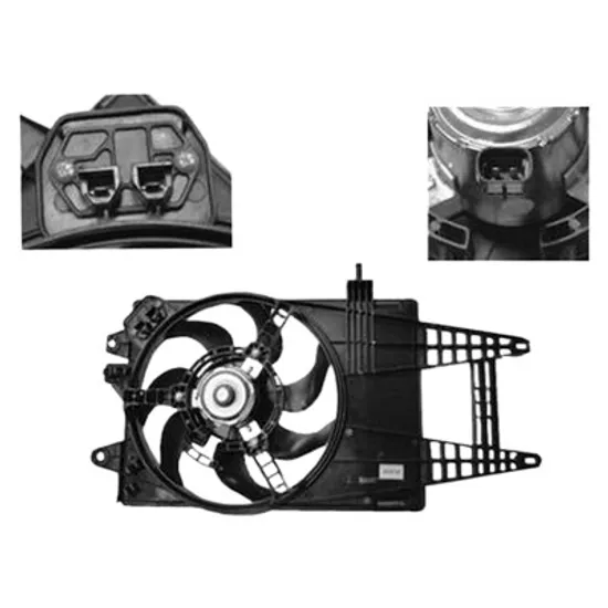 Ventilator motor FIAT PUNTO 188 1999->2012 pentru 1.2 Natural Power, perioada 2003 2004 2005 2006 2007 2008 2009 2010 2011 2012