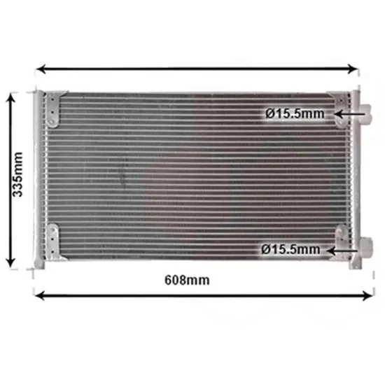 Radiator aer conditionat OPEL ADAM 2012->2019, CORSA D 2006->2014 pentru 1.0, perioada 2006 2007 2008 2009 2010 2011 2012 2013 2014 2015 2016 2017 2018
