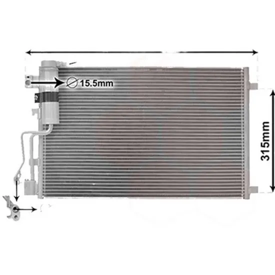 Radiator aer conditionat JEEP GRAND CHEROKEE 4 2010->2020 pentru 3.6 VVT 4x4, 3.6 VVT Limited 4x4, perioada 2016 2017 2018 2019 2020 2021