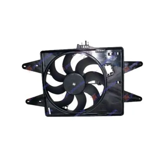 Ventilator Motor FIAT DOBLO 223 2000->2010 Electroventilator racire complet (1.2-1.6 benzina-1.9 diesel) -AC Perioada 2001 2002 2003 2004 2005 2006 2007 2008 2009