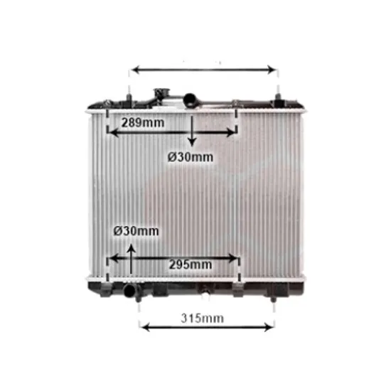 Radiator apa OPEL AGILA B 2008->2015 1.2 63KW 86CP , pentru motor K12B perioada 2008 2009,2010,2011 2012