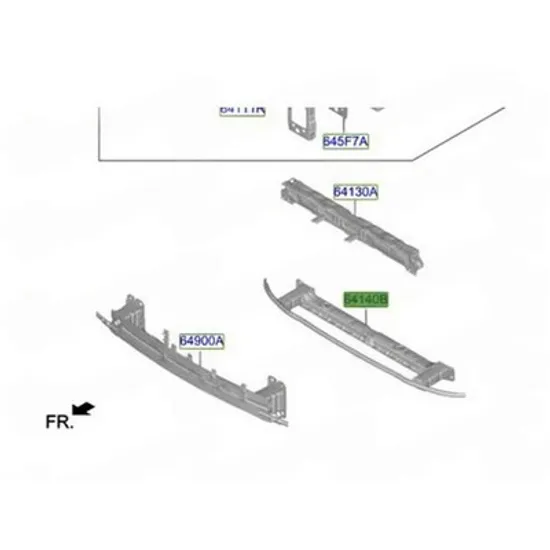 Armatura Bara fata HYUNDAI INSTER 2024-> Armatura Bara fata inferioara (O) Perioada 2024 2025