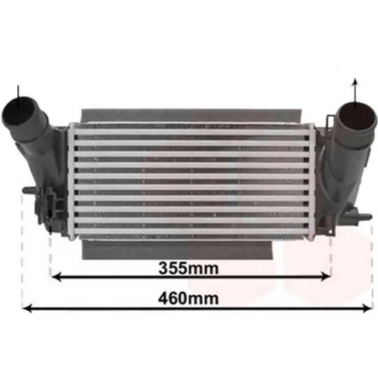 Intercooler FORD FIESTA 5 JH 2008->2017 pentru 1.0 EcoBoost, perioada 2013 2014 2015 2016 2017 2018