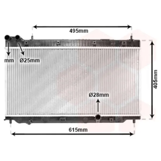 Radiator apa HONDA JAZZ 2 2002->2008 pentru 1.4 iDSI, perioada 2006 2007 2008
