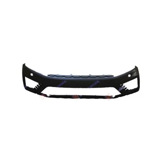 Bara Fata VW TOUAREG 2010->2018 Bara fata pentru vopsit (cu senzori pilot parcare si gauri spalator far) (R-LINE) Perioada 2010 2011 2012 2013 2014 2015 2016 2017