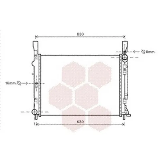 Radiator Motor RENAULT KANGOO 2008->2020 Radiator apa pentru 1 5 DCi 56x41 8x26 Perioada 2008 2009 2010 2011 2012 2013 2014