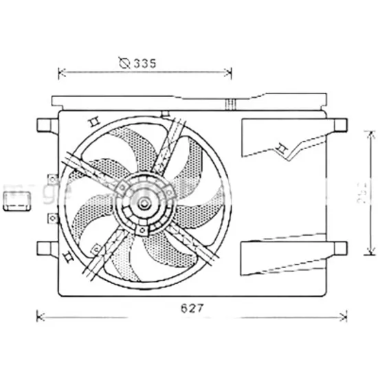 Ventilator motor PEUGEOT BIPPER 2008-> pentru 1.4, perioada 2008 2009 2010 2011 2012 2013