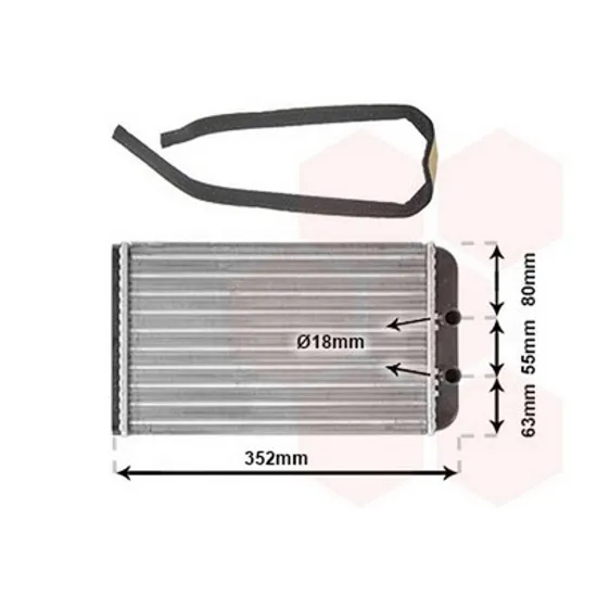 Radiator Incalzire FIAT DUCATO 244 2002->2006 Calorifer (M) (300x195x42) Perioada 2002 2003 2004 2005 2006