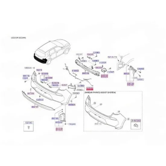 Stop Ceata Spate HYUNDAI i30 2017-> Lampa ceata spate (O) DREAPTA Perioada 2017 2018 2019 2020
