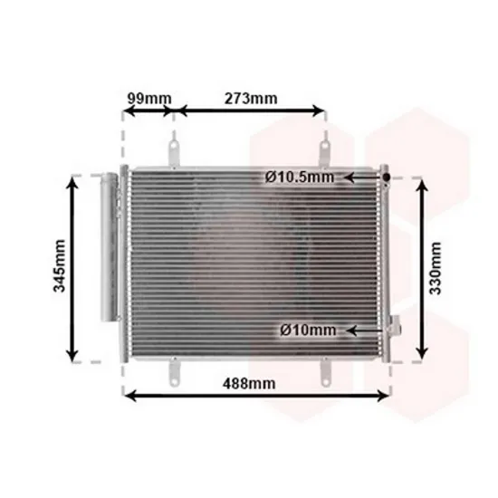 Radiator Aer Conditionat SUZUKI BALENO 2016-> Radiator aer conditionat 1.0 benzina 48.8x35.3x1.2 Perioada 2016 2017 2018 2019 2020 2021 2022