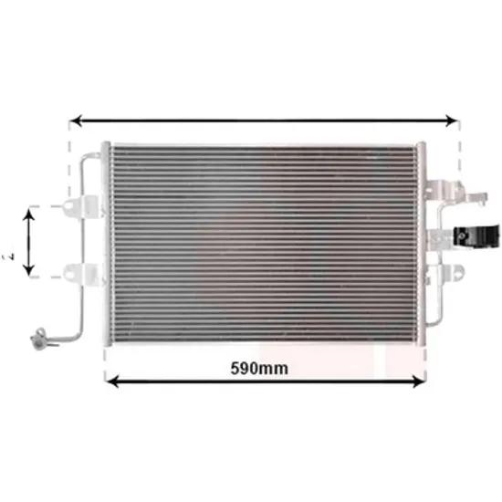 Radiator aer conditionat CITROEN C4 Grand Picasso 1 2006->2013 2.0 HDi 138 100KW 136CP , pentru motor RHJ (DW10BTED4), RHR (DW10BTED4) perioada 2006 2007,2008,2009,2010,2011,2012 2013