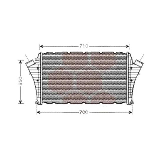 Intercooler SAAB 9-3 2002->2015 pentru 1.9 TTiD, perioada 2007 2008 2009 2010 2011 2012 2013 2014 2015