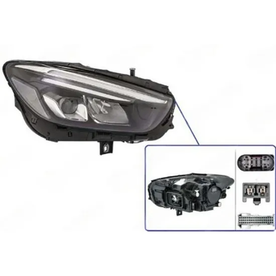 Faruri MERCEDES B-CLASS W247 2018-> Far FULL LED (fara LOGO) (HELLA) DREAPTA Perioada 2018 2019 2020 2021 2022 2023