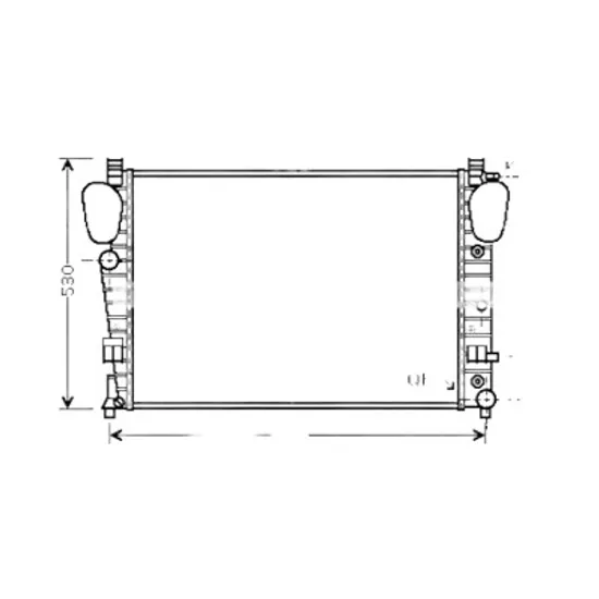 Radiator apa MERCEDES CL-CLASS cupe C215 1999->2005 pentru CL 63 AMG, perioada 2001 2002 2003 2004 2005 2006