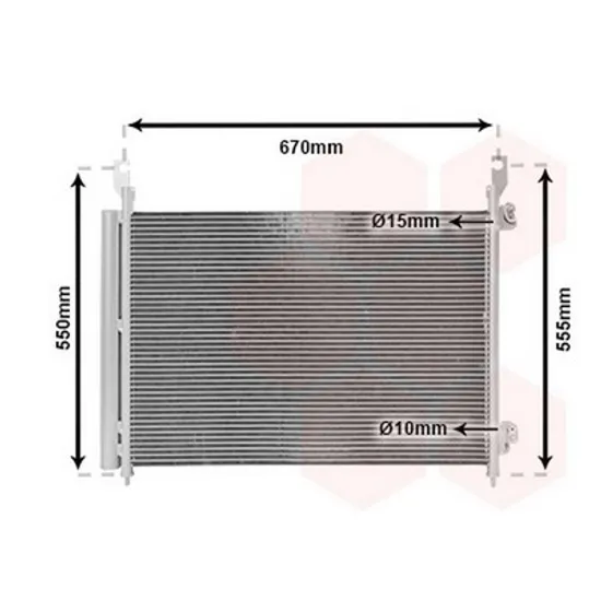 Radiator Aer Conditionat RENAULT KOLEOS 1 2008->2015 Radiator aer conditionat 2,0DCi - 2,5i - 16V 63x45,2x16 Perioada 2008 2009 2010 2011 2012 2013 2014 2015 2016