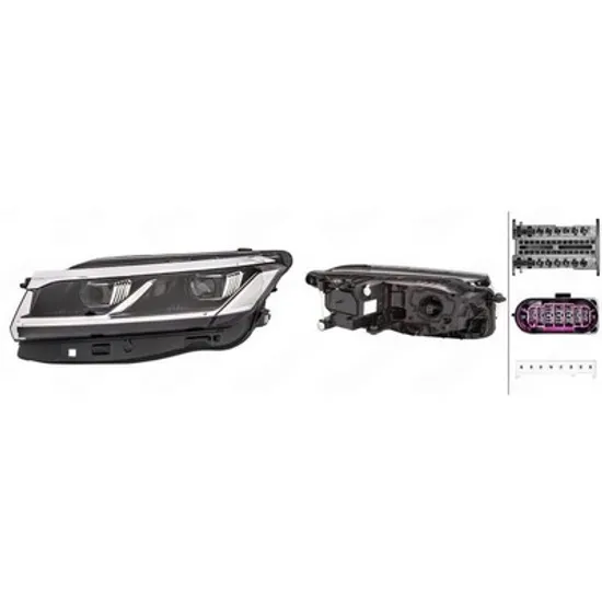 Faruri VW TOUAREG 2017-> Far FULL LED (HELLA) STANGA Perioada 2017 2018 2019 2020 2021 2022