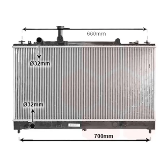 Radiator apa MAZDA 6 GG 2002->2008 pentru 2.0, perioada 2002 2003 2004 2005 2006 2007