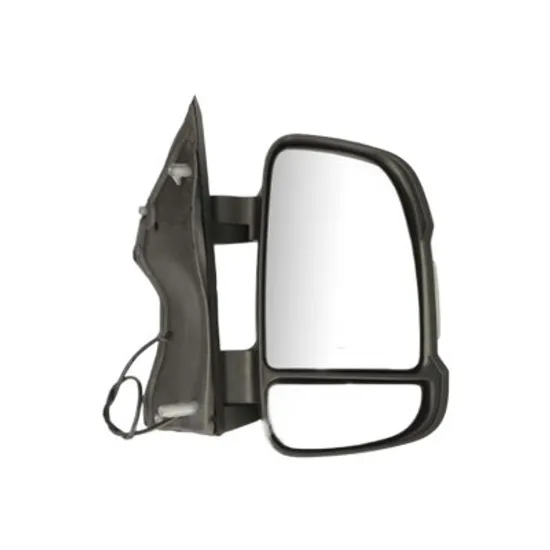 Oglinda exterioara dreapta FIAT DUCATO 250 2006-> perioada 2009 2010 2011 2012 2013 2014 , semnal transparent, cu semnal, lungime mm 80, numar pini 2, brat oglinda scurt, reglaj manual, pana la sarcina max 3500,