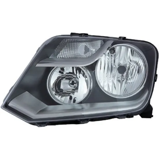Far stanga VW AMAROK 2010-> perioada 2010 2011 2012 2013 2014 2015 2016 cu motor reglaj, semnal alb, cu reglaj electric, cu lumina de zi, cu bec H15, cu bec H7