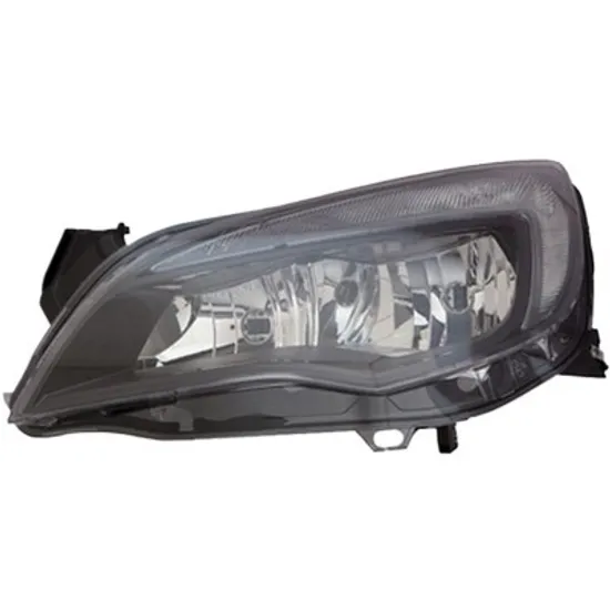 Far stanga OPEL ASTRA J 2009->2015 perioada 2010 2011 2012 2013 2014 2015 de la an de fabricatie 06/2012, cu motor reglaj, cu reglaj electric, cu lumina de zi, cu bec H7/H7,