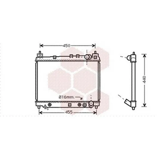 Radiator Motor TOYOTA YARIS 1999->2005 Radiator apa pentru 1,3 - 1,5 35x49 Cv automata Perioada 1999 2000 2001 2002 2003 2004 2005