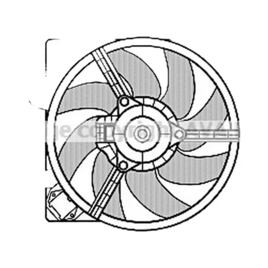 Ventilator motor FORD FIESTA 5 JH 2001->2010 1.6 TDCi 66KW 90CP , pentru motor HHJA, HHJB perioada 2004 2005 2006 2007 2008