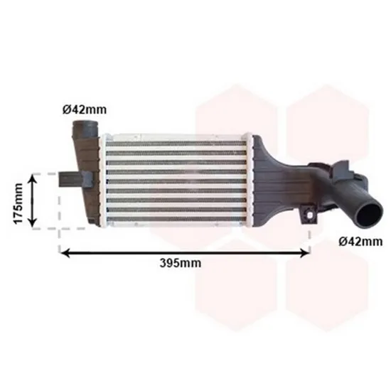 Intercooler OPEL ZAFIRA A 1999->2005 Radiator intercooler 2,0 - 2,2DTi 22,0x12,7x6,6 Perioada 1999 2000 2001 2002 2003 2004 2005