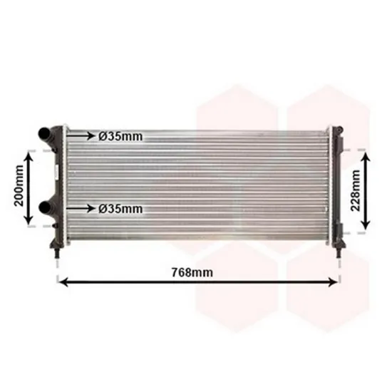 Radiator Motor FIAT DOBLO 223 2000->2010 Radiator apa pentru 1.3 - 1.9cc JTD cu/fara aer conditionat (70x30,6) Perioada 2001 2002 2003 2004 2005 2006 2007 2008 2009