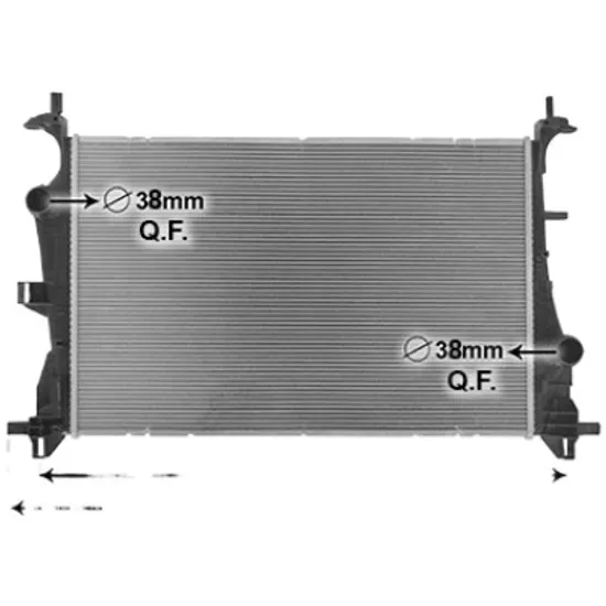 Radiator apa JEEP RENEGADE 2014->2021 2.0 CRD 4x4 88KW 120CP , pentru motor 552 63 087, EBT perioada 2014 2015,2016,2017,2018 2019