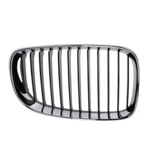 Grila Radiator BMW 1 E81 2006->2011 Grila radiator dreapta, negru/crom 2007-> Perioada 2007 2008 2009 2010 2011