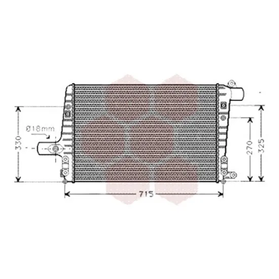 Intercooler AUDI A6 C5 1997->2005 pentru 2.5 TDI, perioada 1997 1998 1999 2000 2001 2002 2003 2004 2005