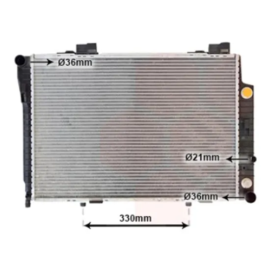 Radiator apa MERCEDES E-CLASS W210 1995->2002 pentru E 230, perioada 1995 1996 1997