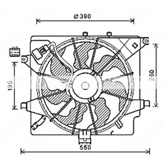 Ventilator Motor HYUNDAI i30 2012->2017 Ventilator diesel (tip Hella) Perioada 2013 2014 2015 2016 2017